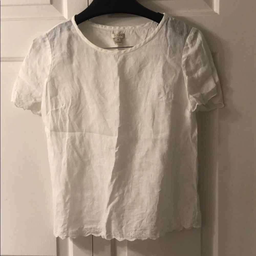 JCrew white top